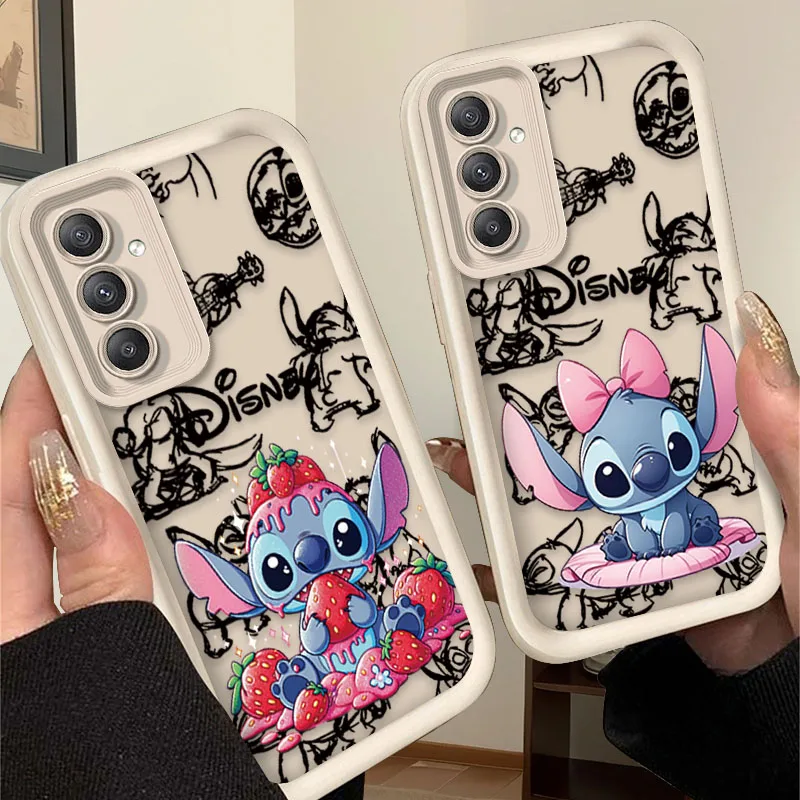 ดิสนีย์สติทช์สตรอเบอร์รี่สำหรับซัมซุงกาแล็คซี่ A54 A05 A05S A34 A24 A14 A53 A33 A23 A13 A52 A52S A32 A22 A12 A71 A51 A31 A50