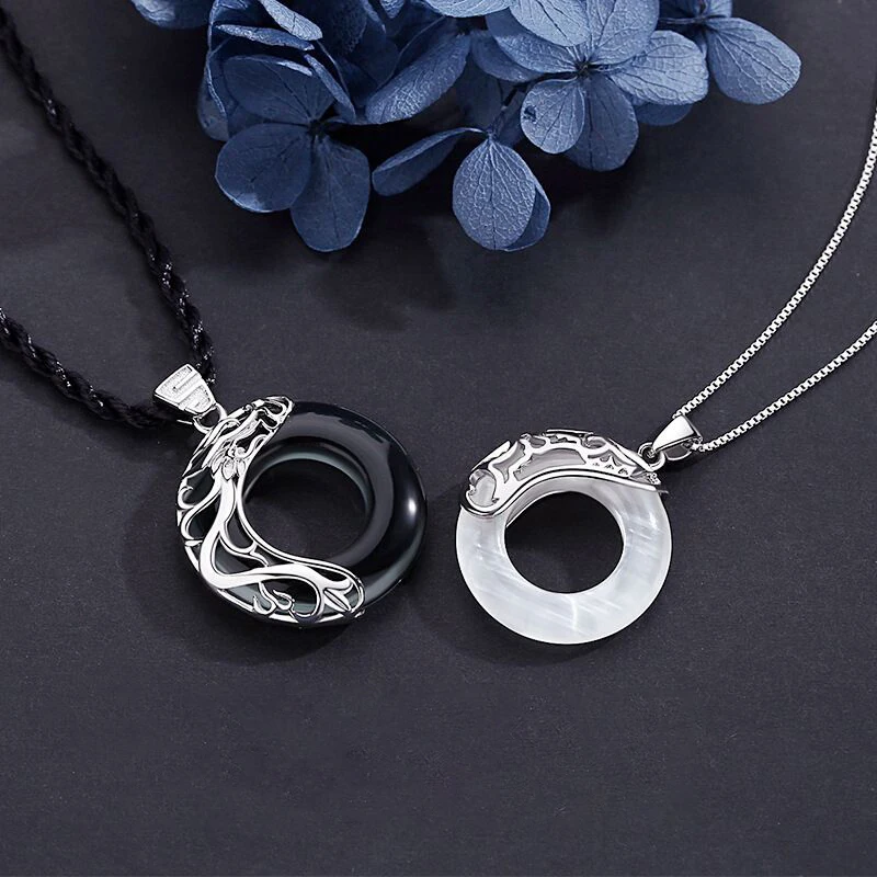 Tian Guan Ci Fu collier à breloques amoureux de la mode Couple pendentif collier ras du cou accessoires bijoux cadeaux de saint valentin