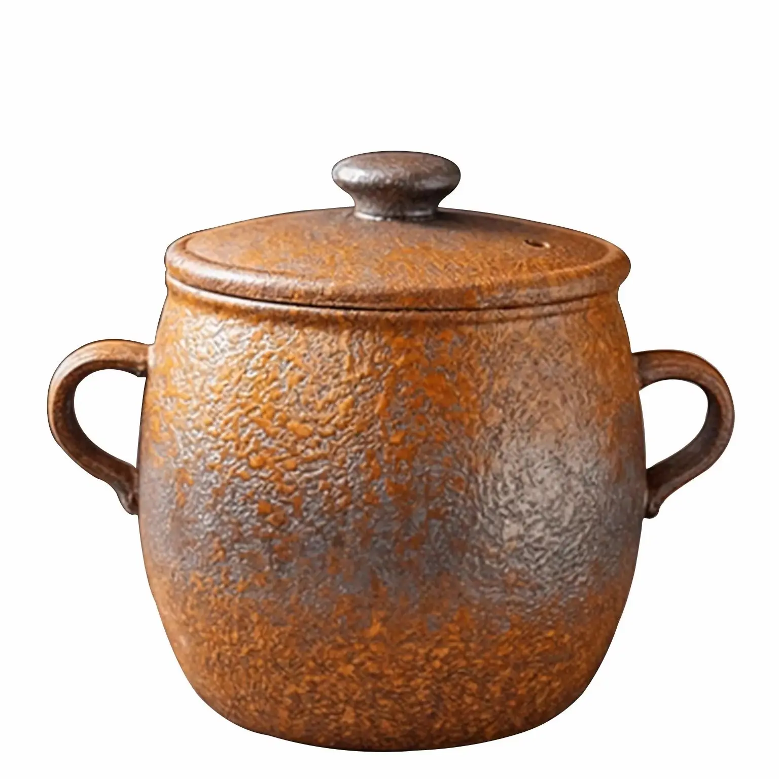 Vajilla retro china destacada, latas de sopa de arena púrpura, platos de granja, botes de sopa, ollas de sopa, resistentes a altas temperaturas y abiertas