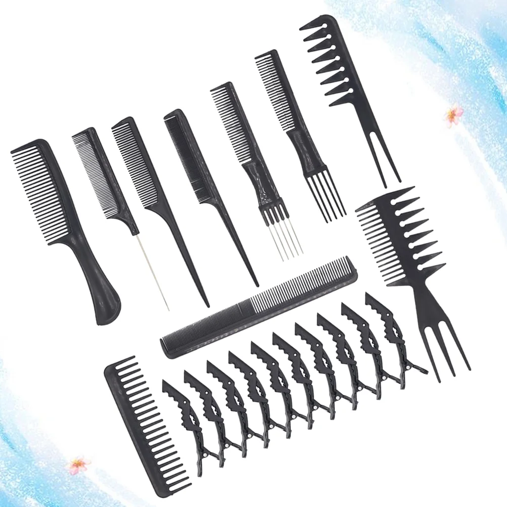 Wide Tooth Comb 20-Piece Men's Multi-Functional Styling Suit Hair Brush Modeling