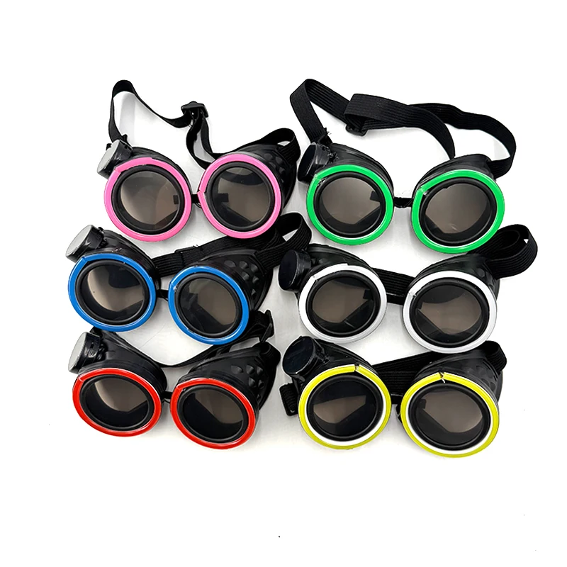 2026 Runde LED-Brille Disco Fluoreszierende Party-Punk-Leuchtbrille für Männer und Frauen Bar Nachtclub Neon-Brille Musik-Konzert-Zubehör – Detail 10