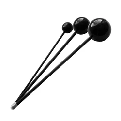 Arborea Black Friction Balls Silicone Material Sound Healing Tools Whale Sound Gong Mallet Stick Percussion Instrument