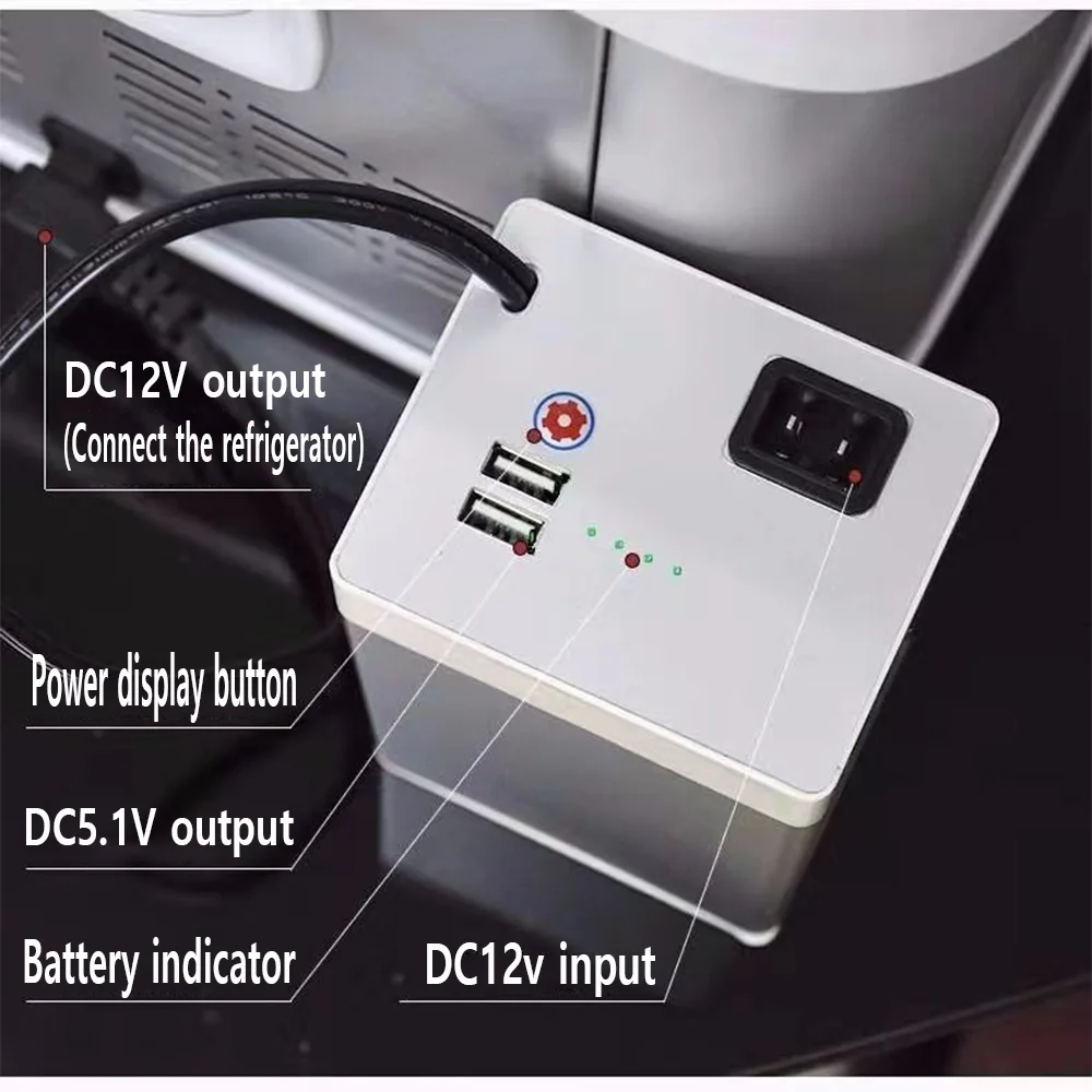 Alpicool Car Refrigerator Built-in Lithium Battery 15600mAh Removable Battery For TA/TAW/TS/TW/TWW/P8/CX Car Home Outdoor Fridge