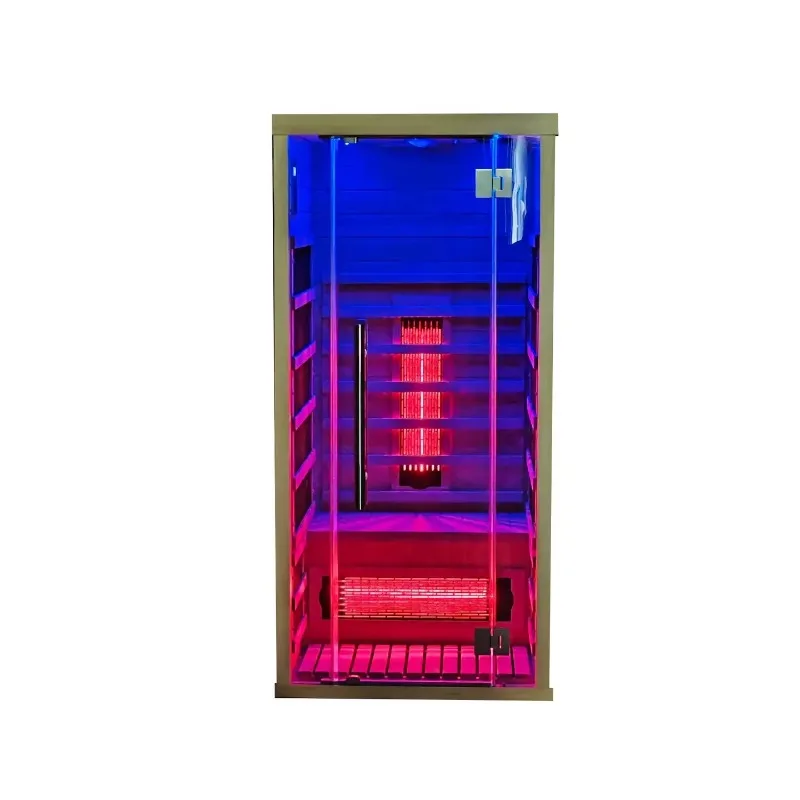 

Lu-xury Far Infra-red Sauna Factory Wholesale Traditional Sauna Room for 1Person