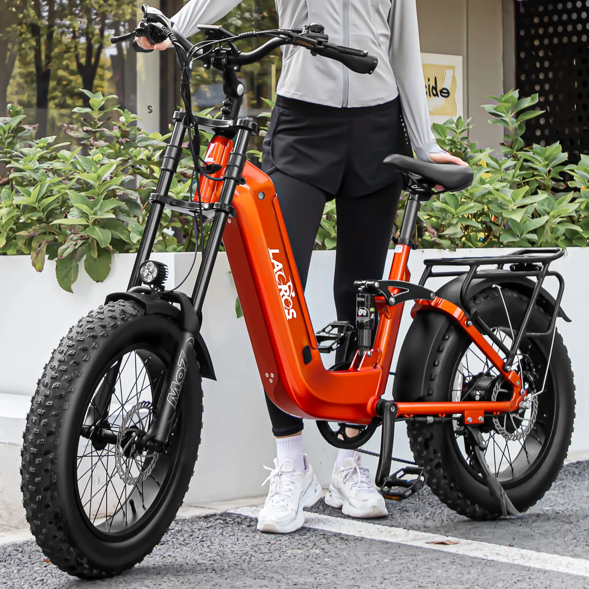 

Peak 1400W Adults Electric Bike,20" x 4.0 Fat Tire Commuting Electric Mountain Bike with 7-Speed,Max 28 MPH/80-Mile,48V 20AH