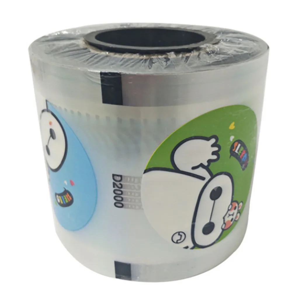 3000Pcs Milk Sealing Film Tea Cup Seal Film Roll Bubble Boba Tea Sealing Printing Healthy Material for Plastic Cups