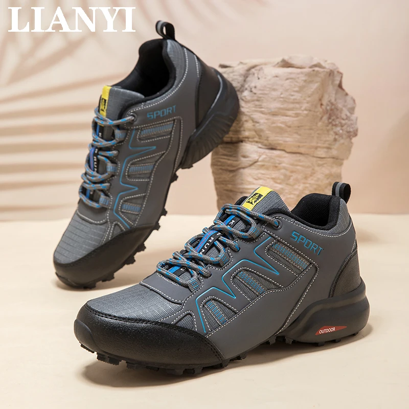 

LIANYI 47#New Men's Hiking Shoes Cycling Shoes Off-road Outdoor Mountaineering Breathable Lightweight Sports Running Shoes