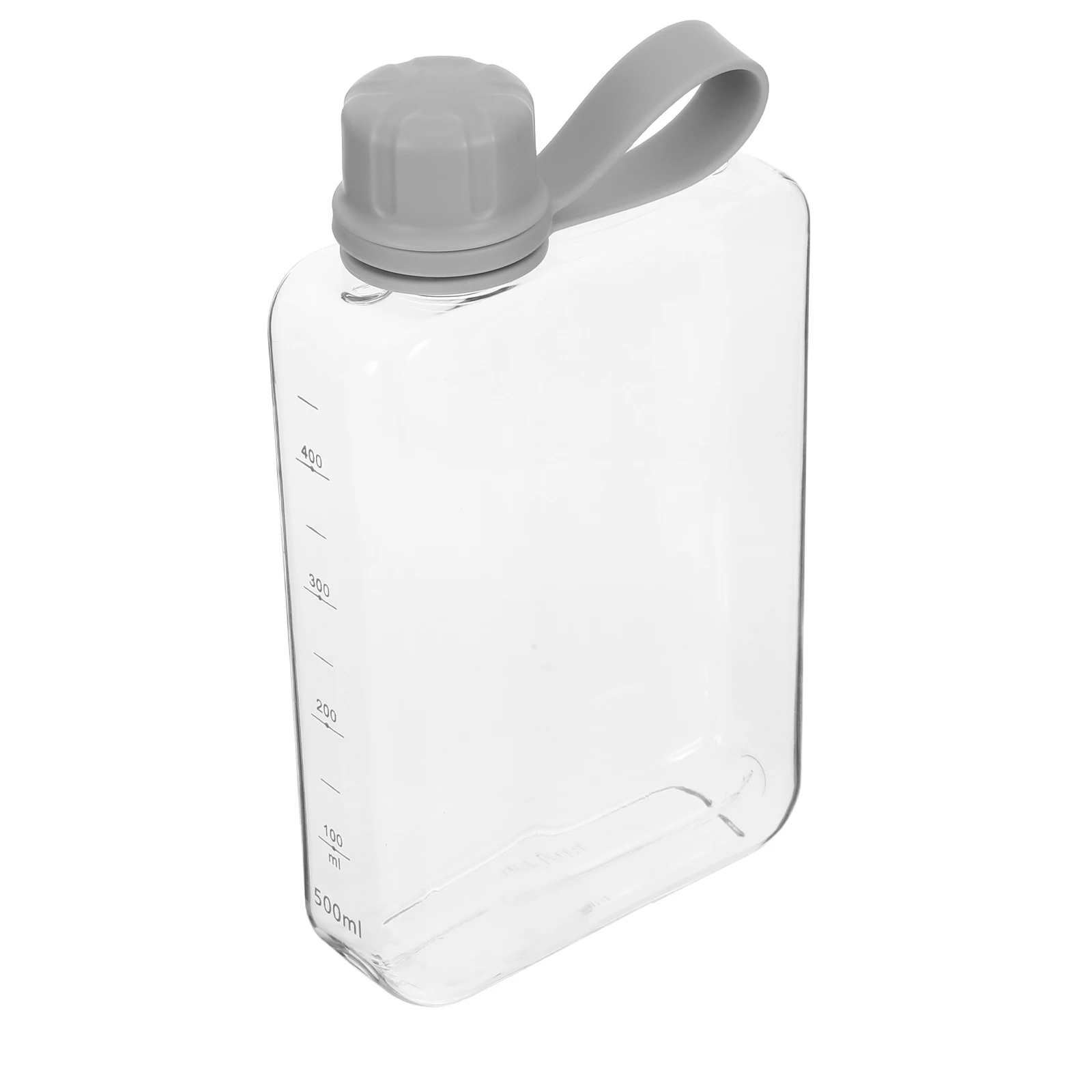 

Portable Flat Water Bottle Leakproof Gym Handbags Book-shaped Flask Student Plastic Cup Travel Reusable Decor Bottle Sport Drink