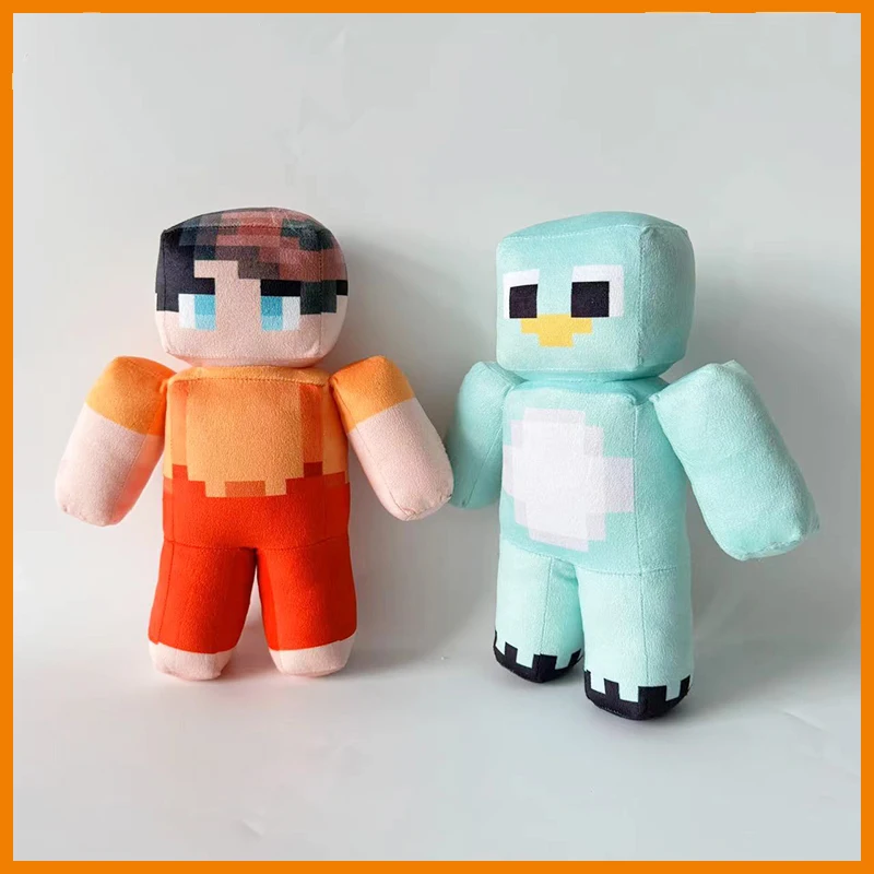 Muñeco de peluche de 25cm, muñeco de dibujos animados Milo y Chip, juguetes de peluche, pingüino, muñeca de juego, regalos de cumpleaños y Navidad