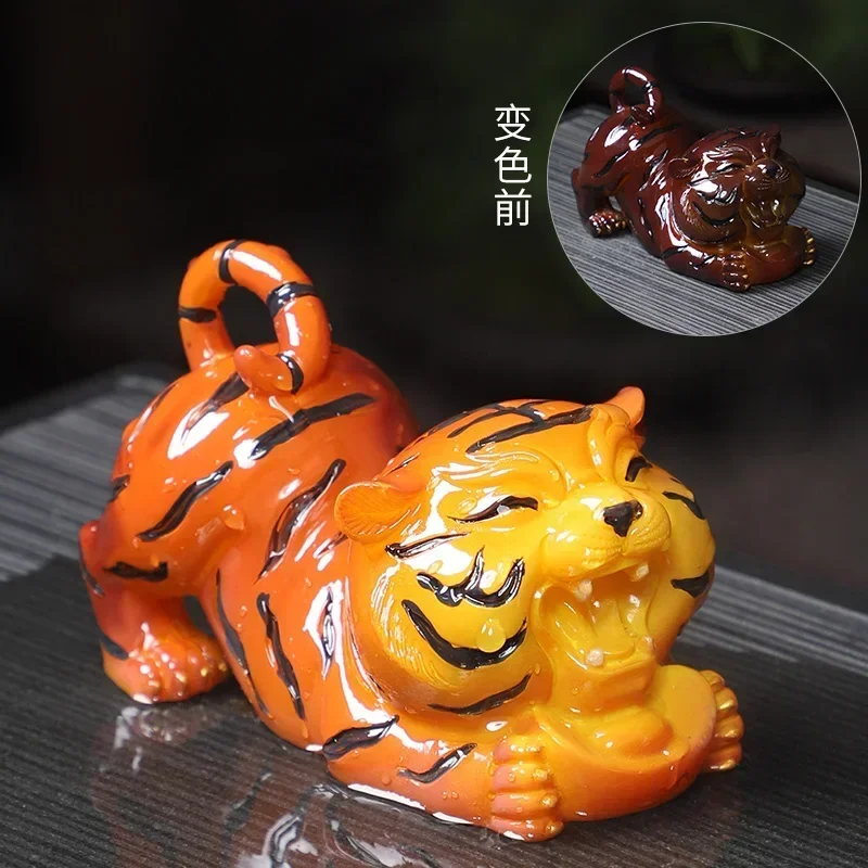 Chinese Design Tea Pets Discolorations Resin Interesting Ornamental All-purpose Smoothness Tea Pets Calm Teeservice Kitchen