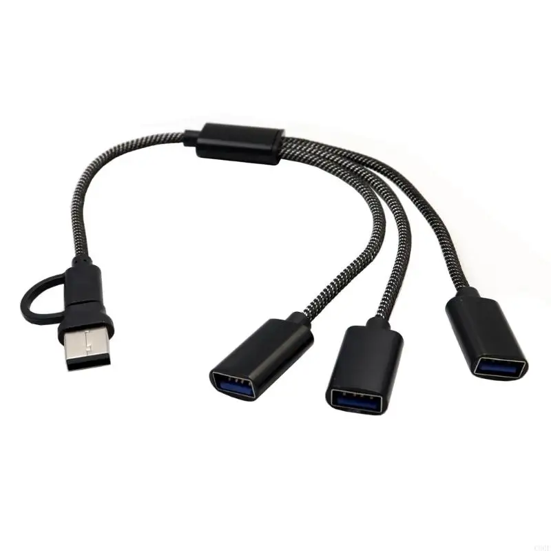 Cổng C90F USB Type C đến 2/3 USB2.0 Sạc đồng thời và 480Mbps