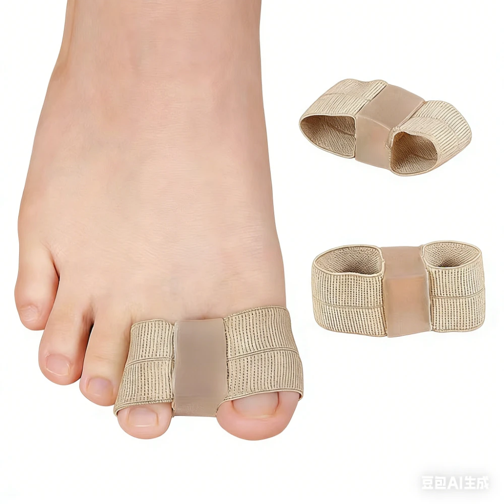 2/4 Stück Silikon-Zehenspreizer Fußpflege-Werkzeug, Hallux Valgus Bunion Korrektor Daumen-Zehenglätter
