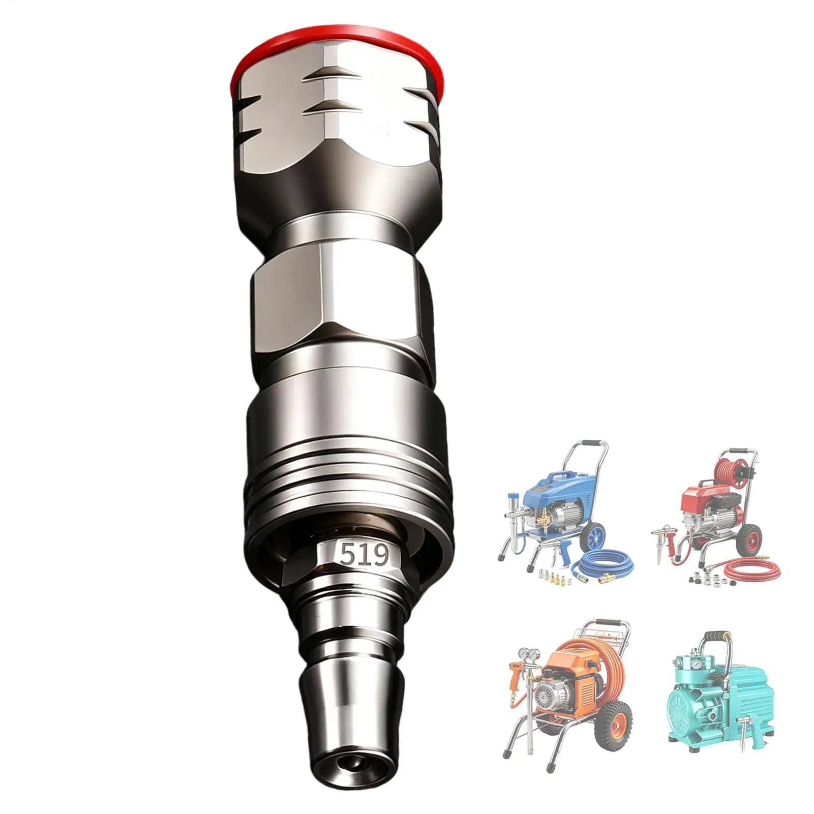 Paint Sprayer Nozzle Tip Stainless Steel Quick Connect Spraying Parts Sprayer Machine Painting Tips For Construction House