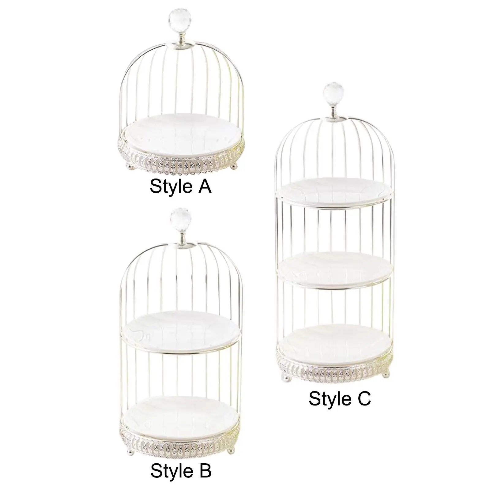 

Bird Cage Cake Dessert Stand Vintage Food Rack Afternoon Tea Display Stand for Birthday Party Baby Shower Wedding Decoration