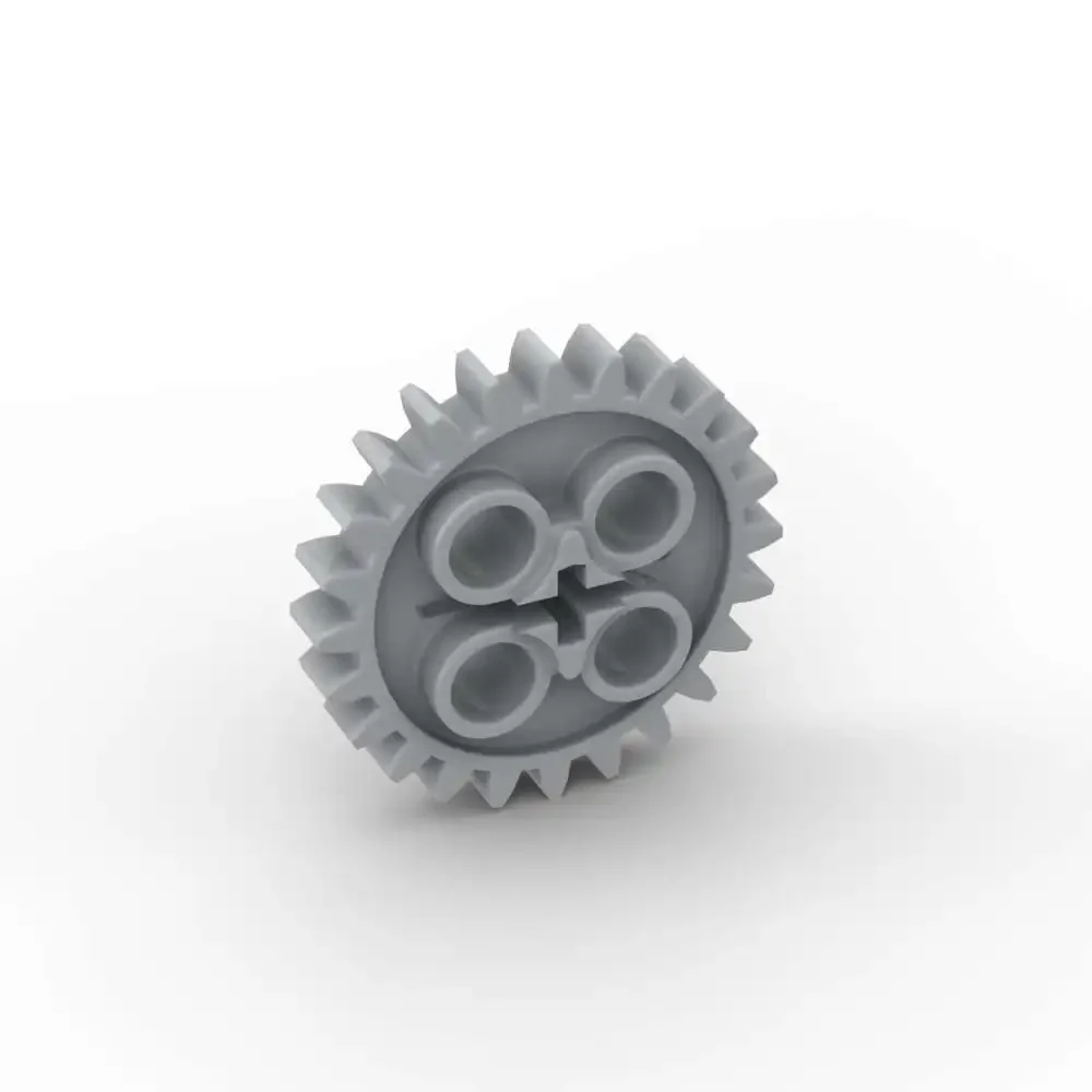 MOC 10 Uds 3648 con 1 orificio de eje engranaje de ladrillo 24 dientes apilamiento reemplazable bloque de construcción juguete de desvío adultos niños regalo de vacaciones