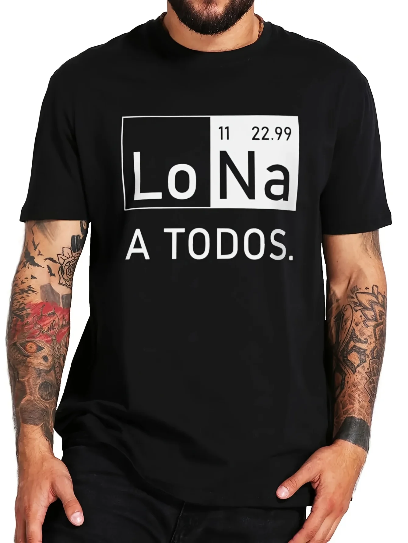 

Men tee tops I Hate You All T Shirt Na Funny Chemistry Sapnish Jokes Short Sleeve Cototn EU Size Soft Summer Unisex T-shirt