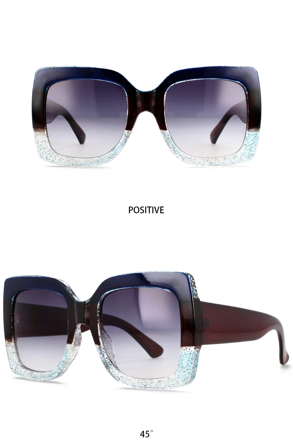55412 Retro-Quadrat-Sonnenbrille für Damen, Vintage-Stil, großer Rahmen, modische Luxus-Designer-Sonnenbrille, Uv400-Brillen, Trendprodukte – Detail 13