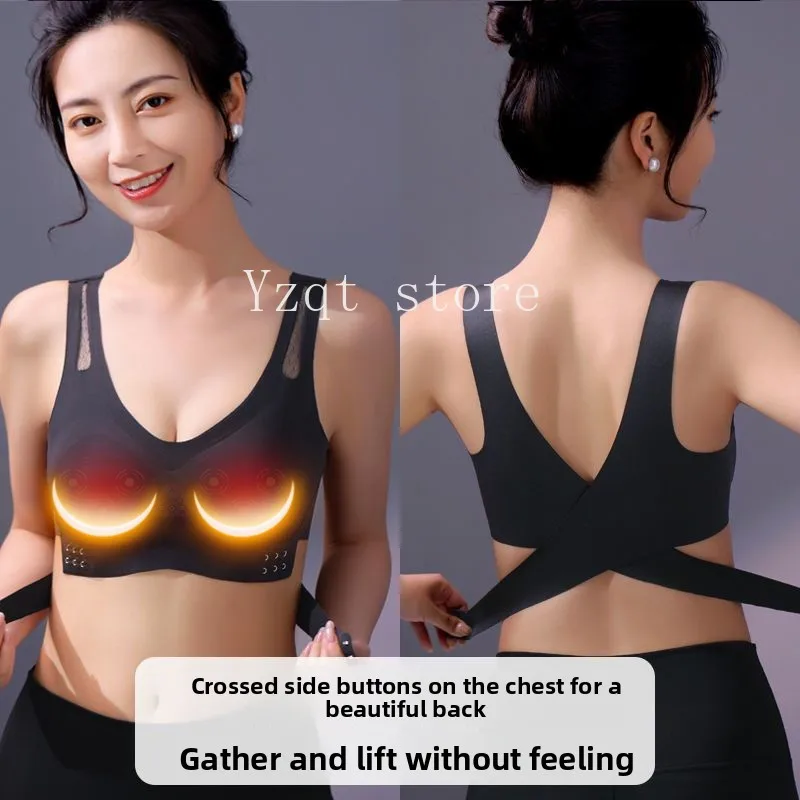 Cross-border wholesale electric smart chest massager women's gathering underwear breast massage instrument massager