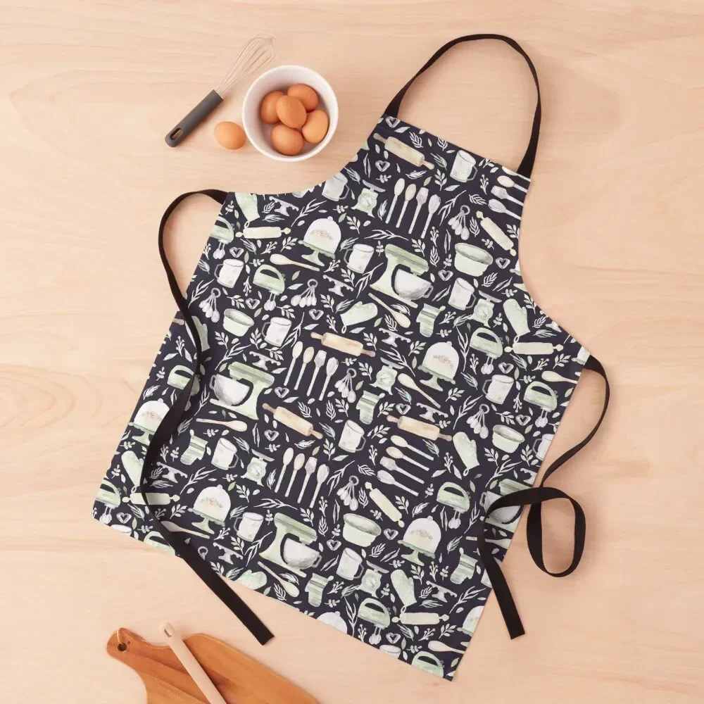 

I Love to Bake | Pattern Apron Kitchen Supplies Idea Goods manicurist Waterproof Kitchen Woman Apron