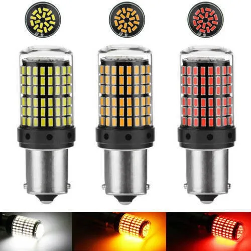 2 Stuks 1156 Ba 15S P 21W Bau15 S Py21 W T20 7440 W 21W 3157 1157 P21/5W W21/5W Led-Lampen 144smd Led Canbus Lamp Voor Richtingaanwijzer Licht