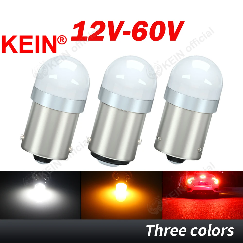 

KEIN 12V-60V 24V Truck Car Light P21W BAU15S PY21W R5W R10W 1156 BA15S 1157 Red BAY15D P21/5W Led Bulb Brake Reverse Signal Lamp