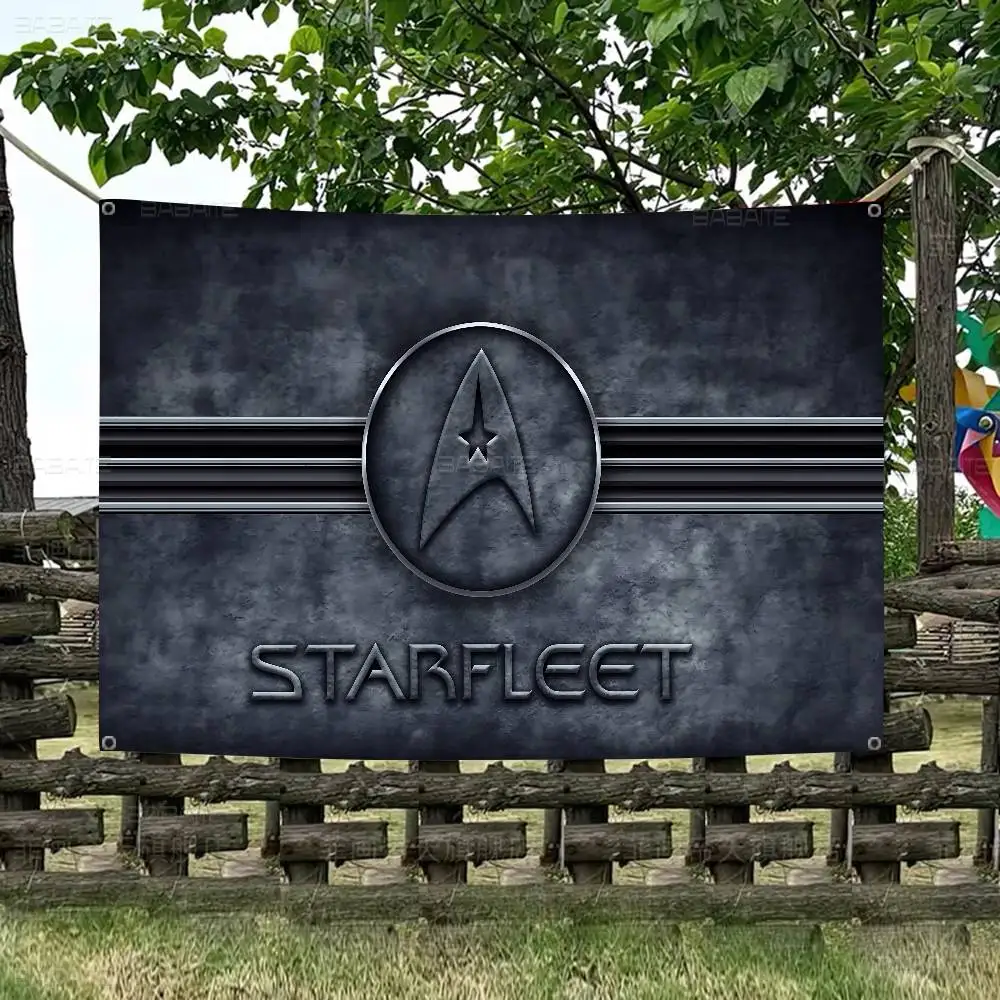S-Star T-Trek Printed Large Flag Art Science Fiction Room Home Decor Decor Banner