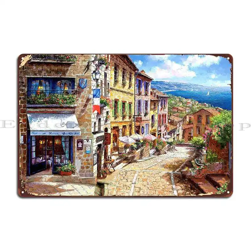 Veneza Old Panting Metal Plaque Club Custom Party Plates Design Plaques Tin Sign Poster