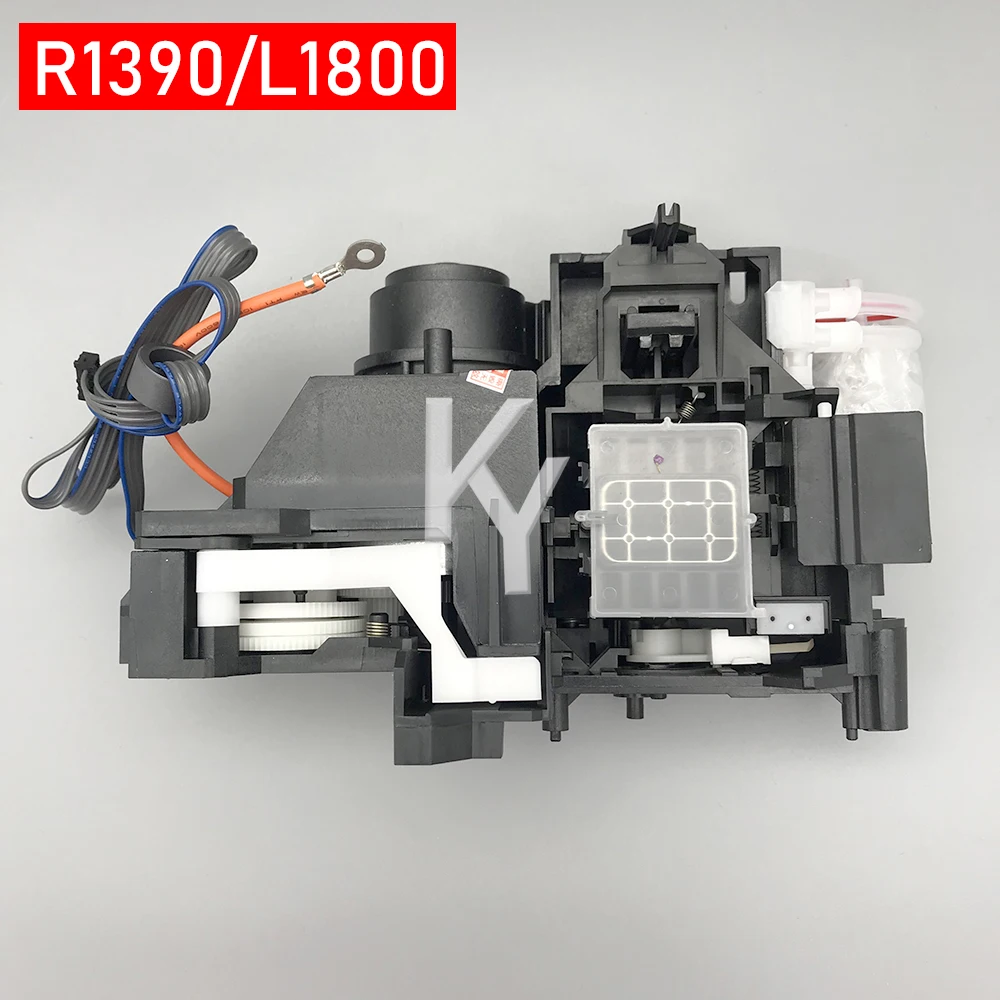 L1800 R1390 cleaning unit A3 cylindric UV DTF DTG printer Ink System Assy Pump Capping Station R1400 R1410 R1430 1500W Assembly