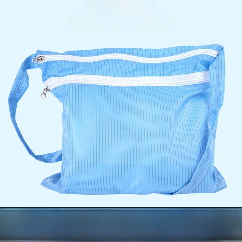 Anti-Static Dust-Free Suit Storage Bag Single Shoulder Double Layer Backpack for Cleanroom Use Protective Clothing Storage Bag