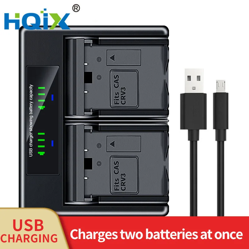 

HQIX for Kodak CX7430 CX7525 CX7530 DX3215 DX3500 DX3600 DX3700 DX3900 DX4330 DX4530 DX4900 Camera CR-V3 Dual Charger Battery