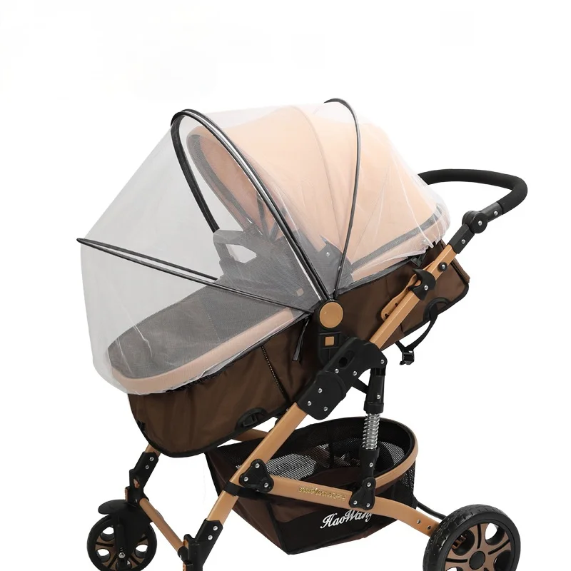 Zipper type fly protection accessories children's crib summer mesh carriage full cover mosquito net baby stroller trolley