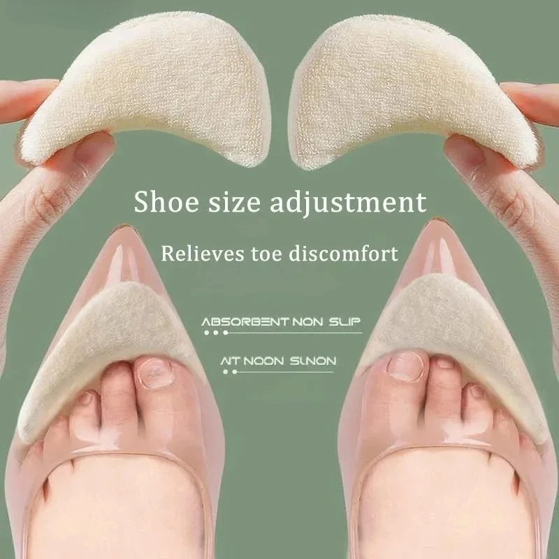 

Soft Comfortable Women High Heel Insert Shoe Cushion Pad Toe Front Filler Sponge Forefoot Support Insole Adjustable Sizes