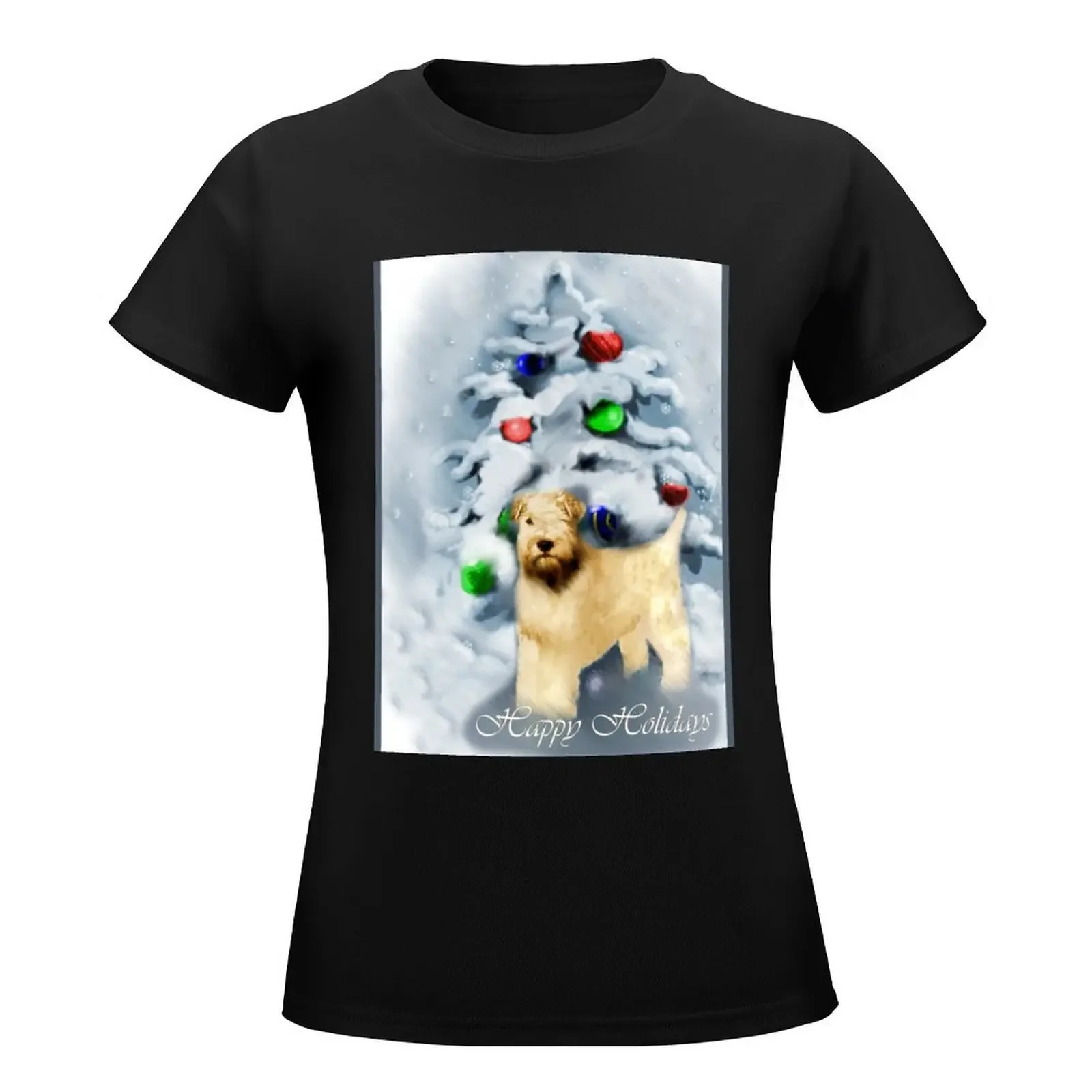 Soft Coated Wheaten Terrier Christmas Gifts T-Shirt Blouse lady clothes cat shirts for Women