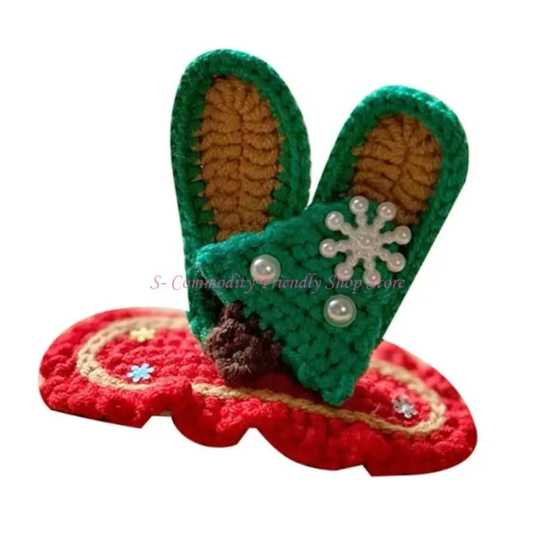 85AE Jepit Rambut Bergaya Desain Menarik Mata Jepit Rambut Jepit Rambut Rajutan Meriah Aksesori Rambut untuk Anak-anak