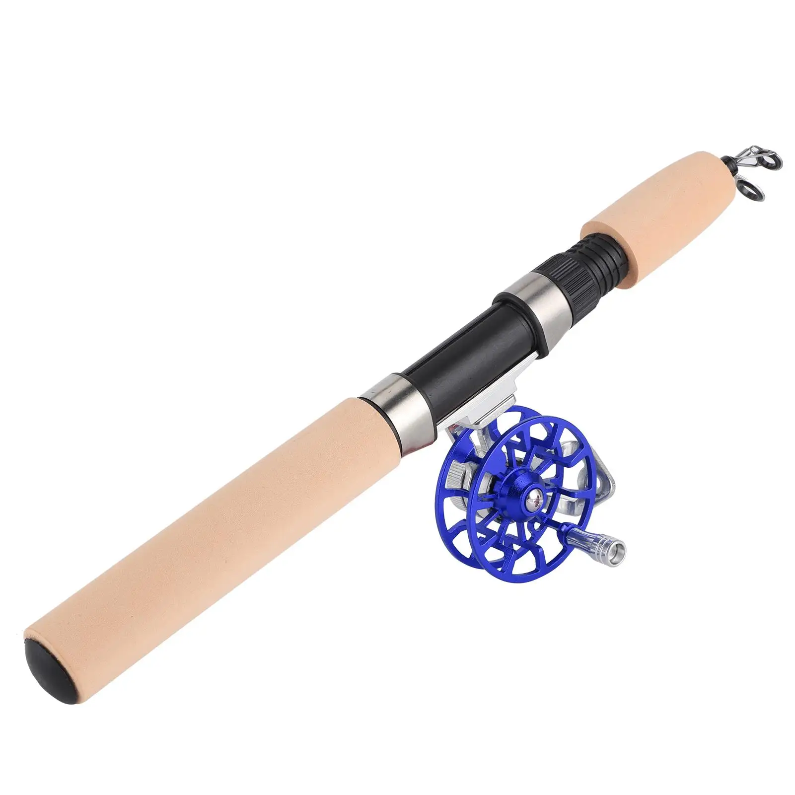 DEUKIO 60/66cm Telescopic Fishing Rod & Reel Set - Outdoor  Fishing Gear Kit with Tackle