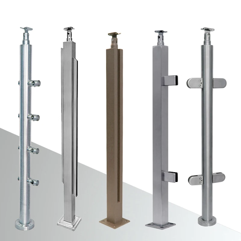 تخصيص تصاميم عمود الدرابزين درابزين الشرفة القابل للتخصيص مع SS 304 316