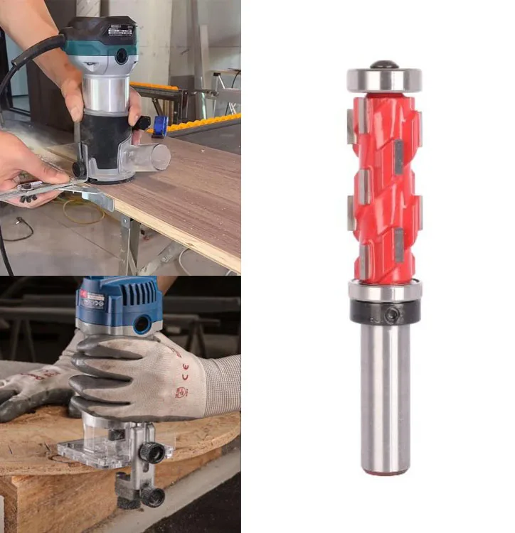 12mm 1/2inch Shank Spiral Router Bit With Bearing For Wood Plywood Trimming And Cutting Tasks Woodworking Cutting Projects