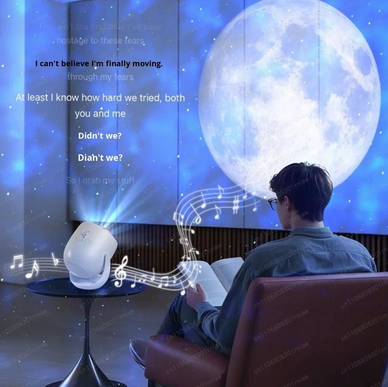 3D dynamic galaxy starry sky projection light remote control atmosphere starry sky night light gypsy bedroom