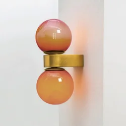 Bedroom Bedside Wall Lamp Light Luxury Modern Minimalist Nordic Colored Ball Glass Living Room Background Wall Lamp