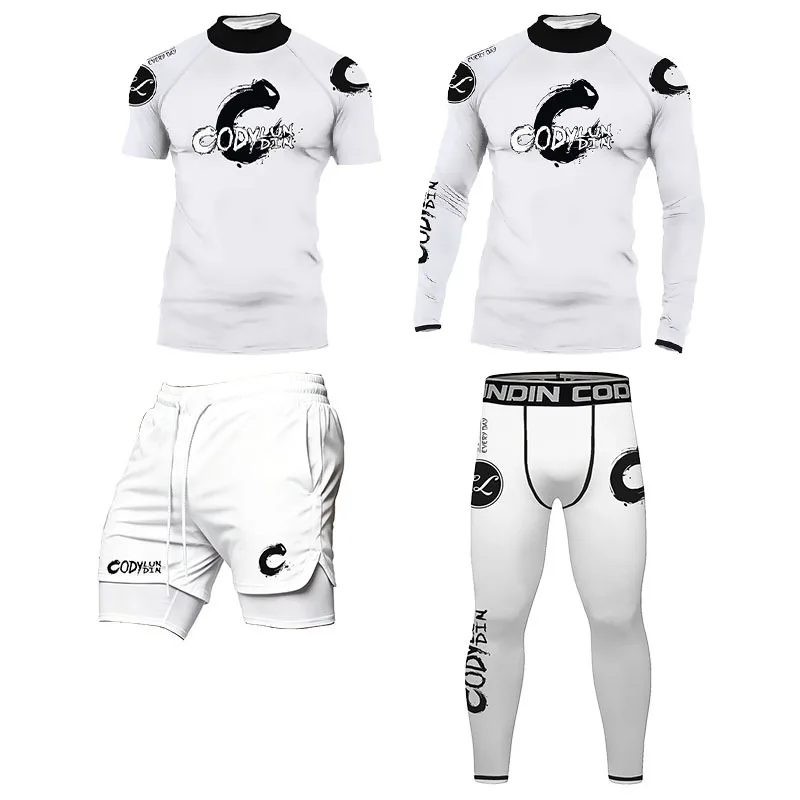 Men's Gym Clothing Basketball Jersey MMA BJJ Muay Thai Boxing Rashguard Training Workout Fitness Tracksuit Running Sportswear