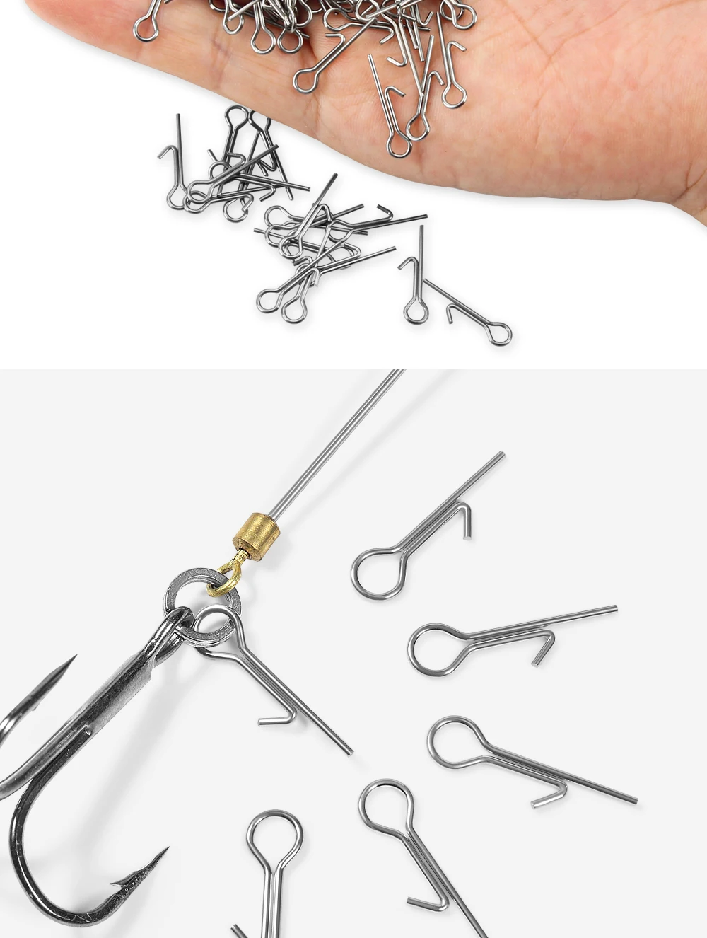 Palisander Angeln Köder Stinger Spike Verbindungs Pins Nadel Wirbel Für Weiche Köder Köder Feste Lock Assist Zubehör Tackle 100 stücke – Detail 5