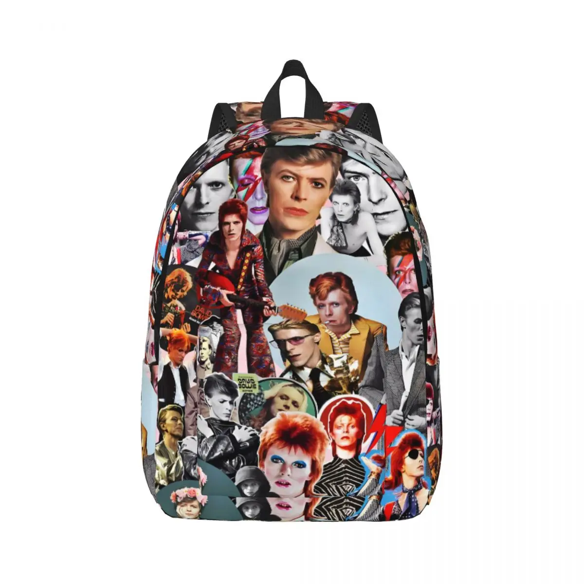 Star Single Davids Bowies Rucksack, Schüler-Schultasche für Männer und Frauen, Laptop-Leinentaschen