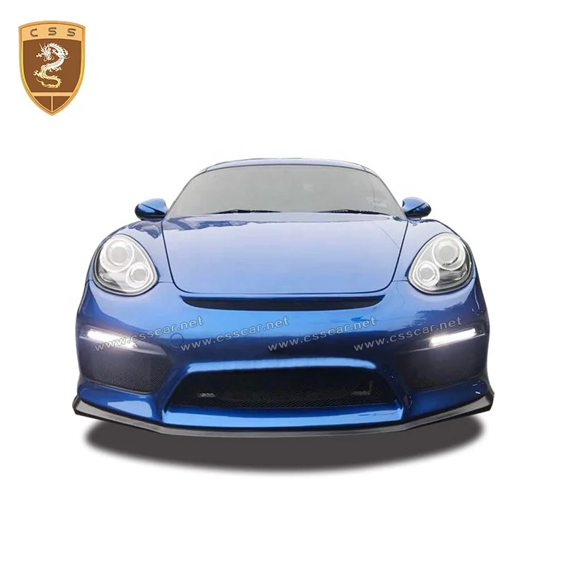 

Автомобильный бампер, передний спойлер, комплект кузова для Porsche 987 Cayman Boxster, обновление GT 4, комплекты кузова