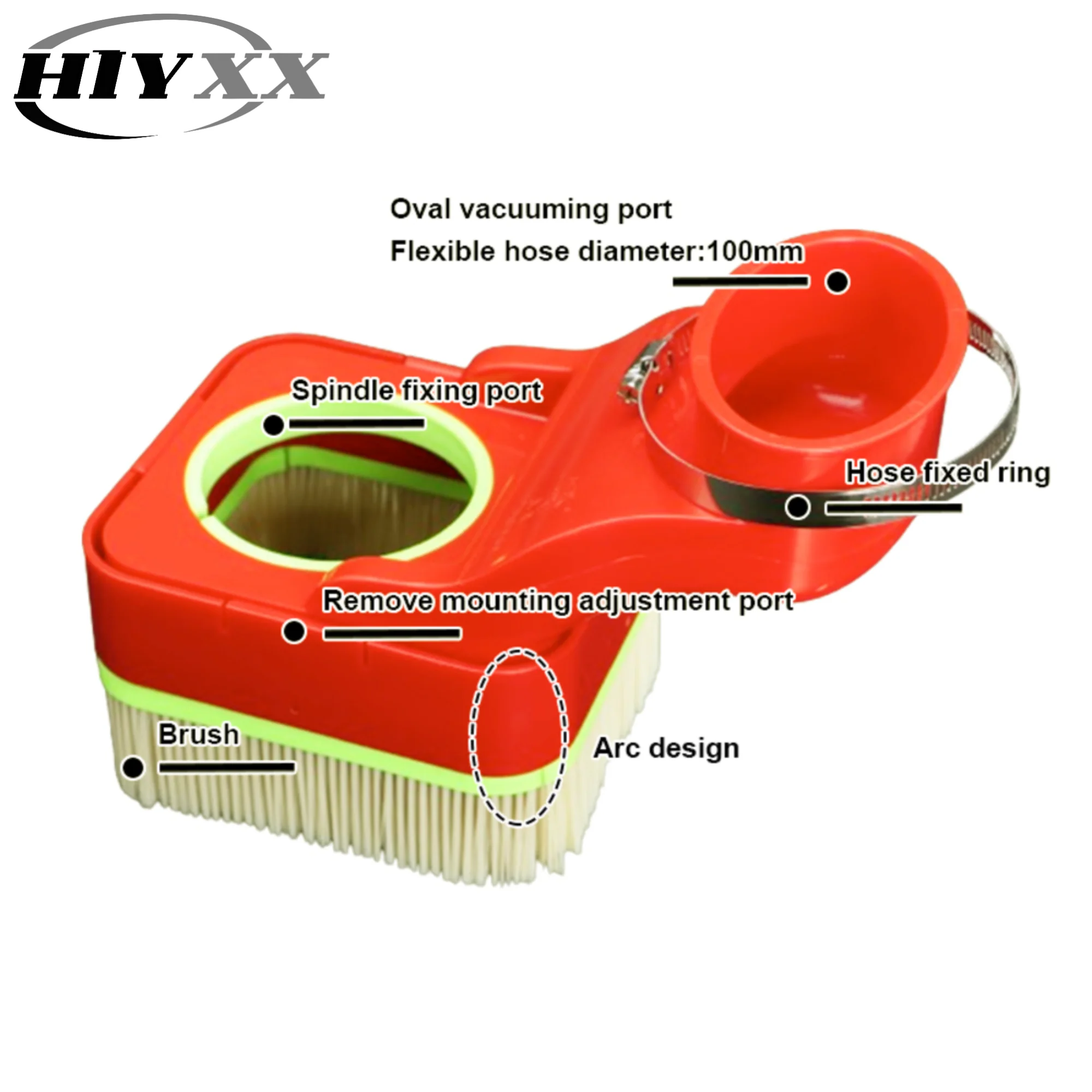 

Universal CNC Dust Shoe Kit with Brush 70-100mm Spindle Cover for CNC Router Engraving Machine Dust Boot Collector