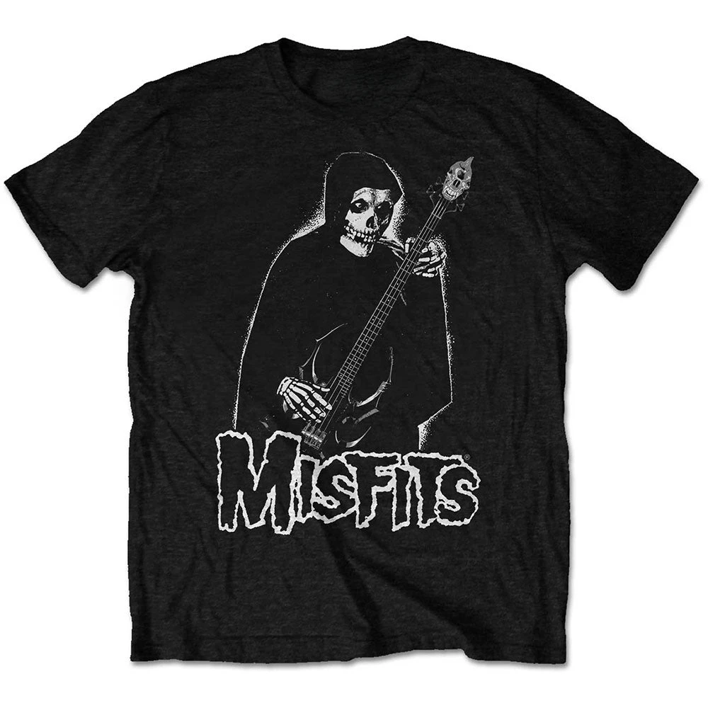 Bass Fiend Misfits Band T-Shirt, 100 % Baumwolle, Grafik-T-Shirt für Herren und Damen, Sommer-Streetwear-Top