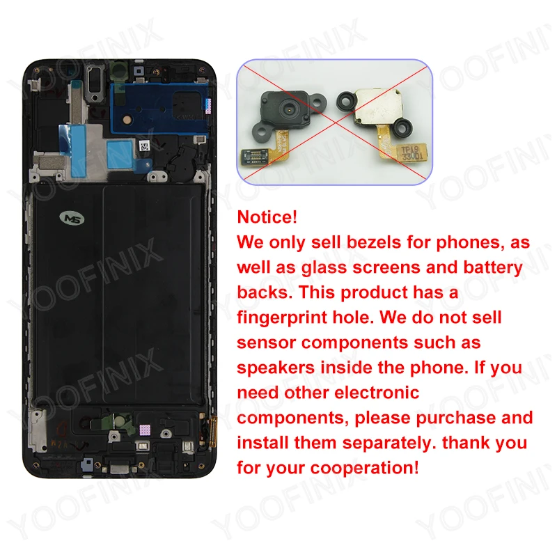 AMOLED For Samsung Galaxy A70 LCD Display Touch Screen Digitizer For Samsung A705 A705FN SM-A705F SM-A705 LCD Replacement Parts