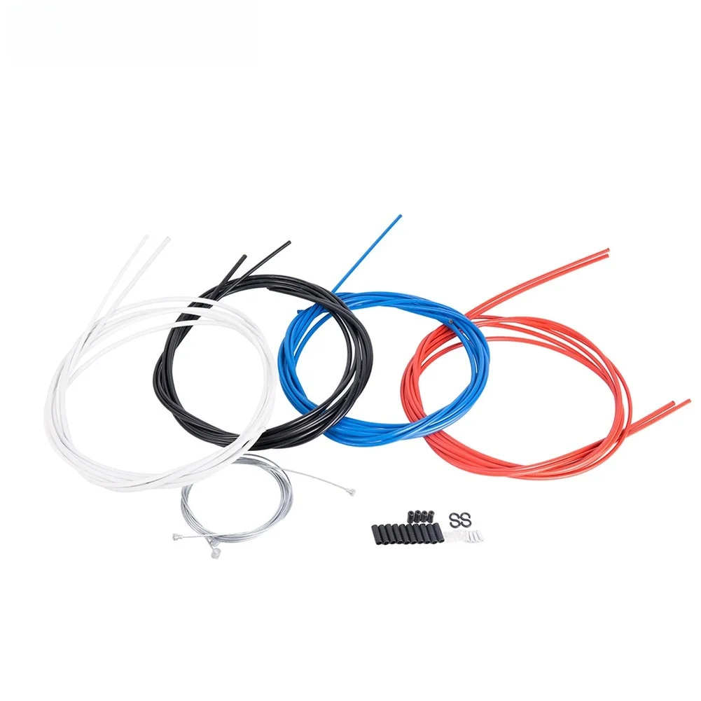 

Compatible Bicycle Brake Cable Set for Road and Folding Bikes Includes Front and Rear Cables with Steel Core and PVC Sheathing