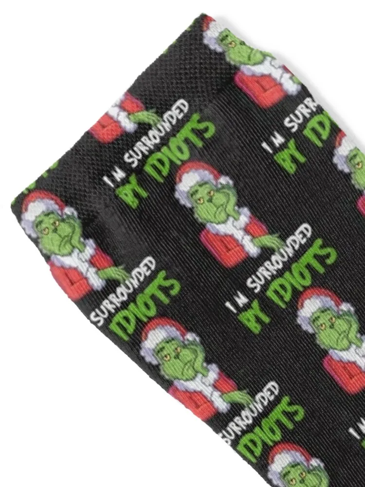 جوارب I_m محاطة بال Idiots لعيد الميلاد، هدايا مضحكة، جوارب احترافية للجري والهالوين لركوب الدراجات للرجال والنساء #2
