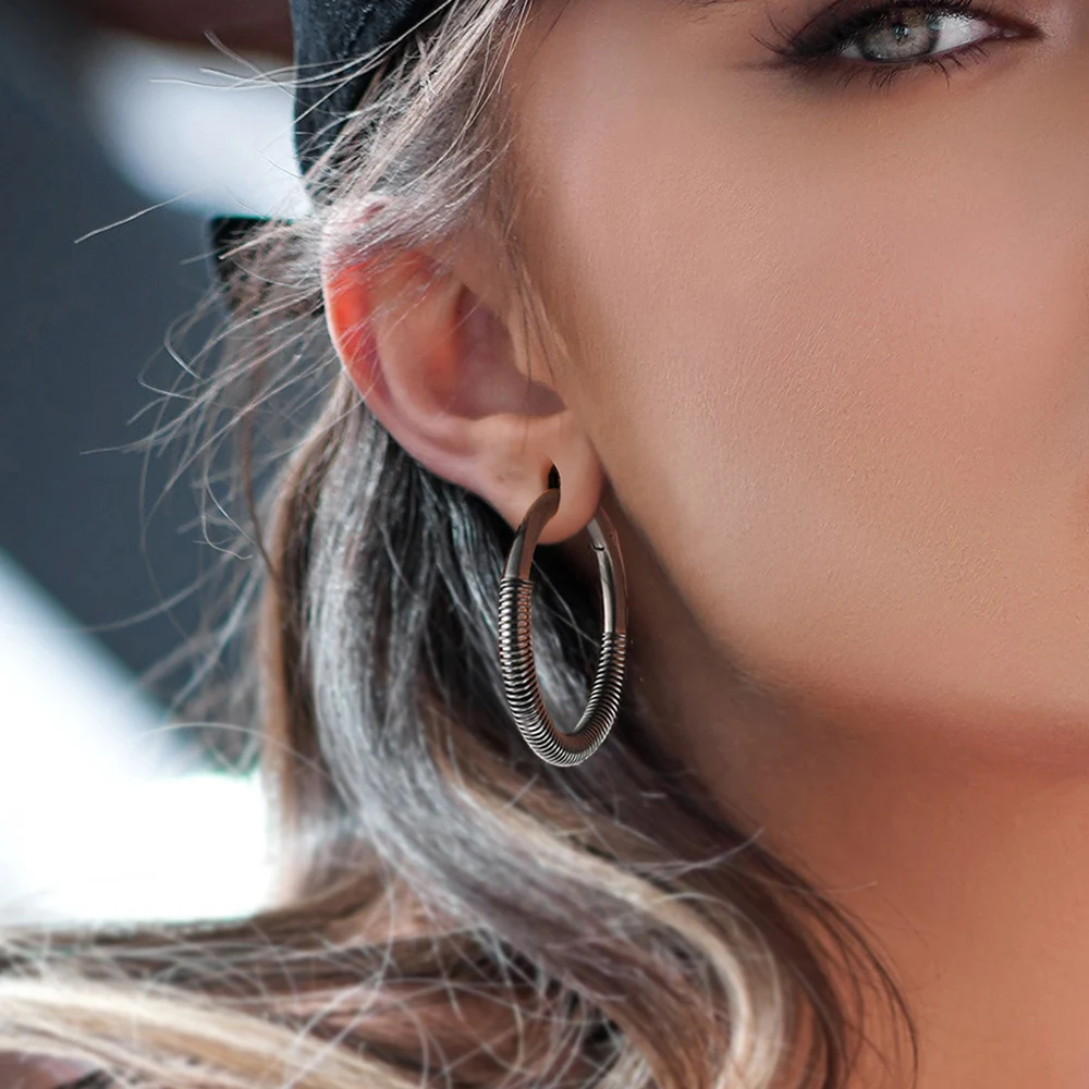 Casvort 2 Stück 4mm 6g Klassische Ohrgewichte mit Verschluss, Ohrhänger, Ohrplugs für Ohrläppchen, Edelstahl-Piercing-Körperschmuck – Detail 10