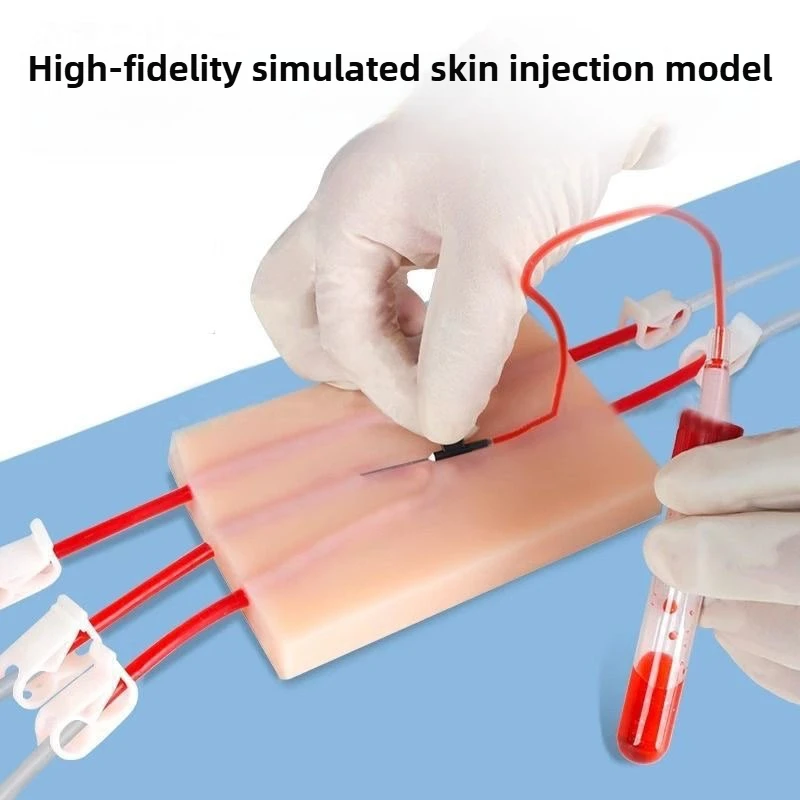 

6 шт./компл. модуль моделирования кожи Y-образная трубка модуль обучения инъекций инъекции и сбор крови модуль практики